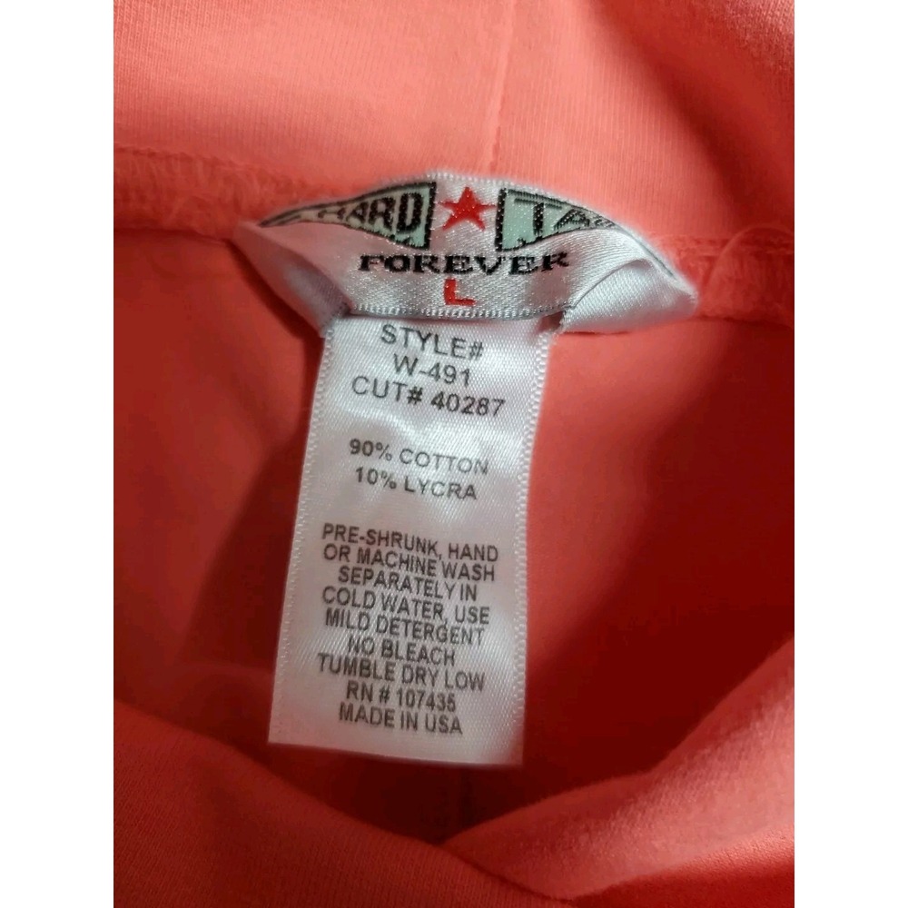 HARD TAIL FOREVER Coral Pink BODYCON PENCIL PULL ON SKIRT SIZE L - Picture 3 of 3